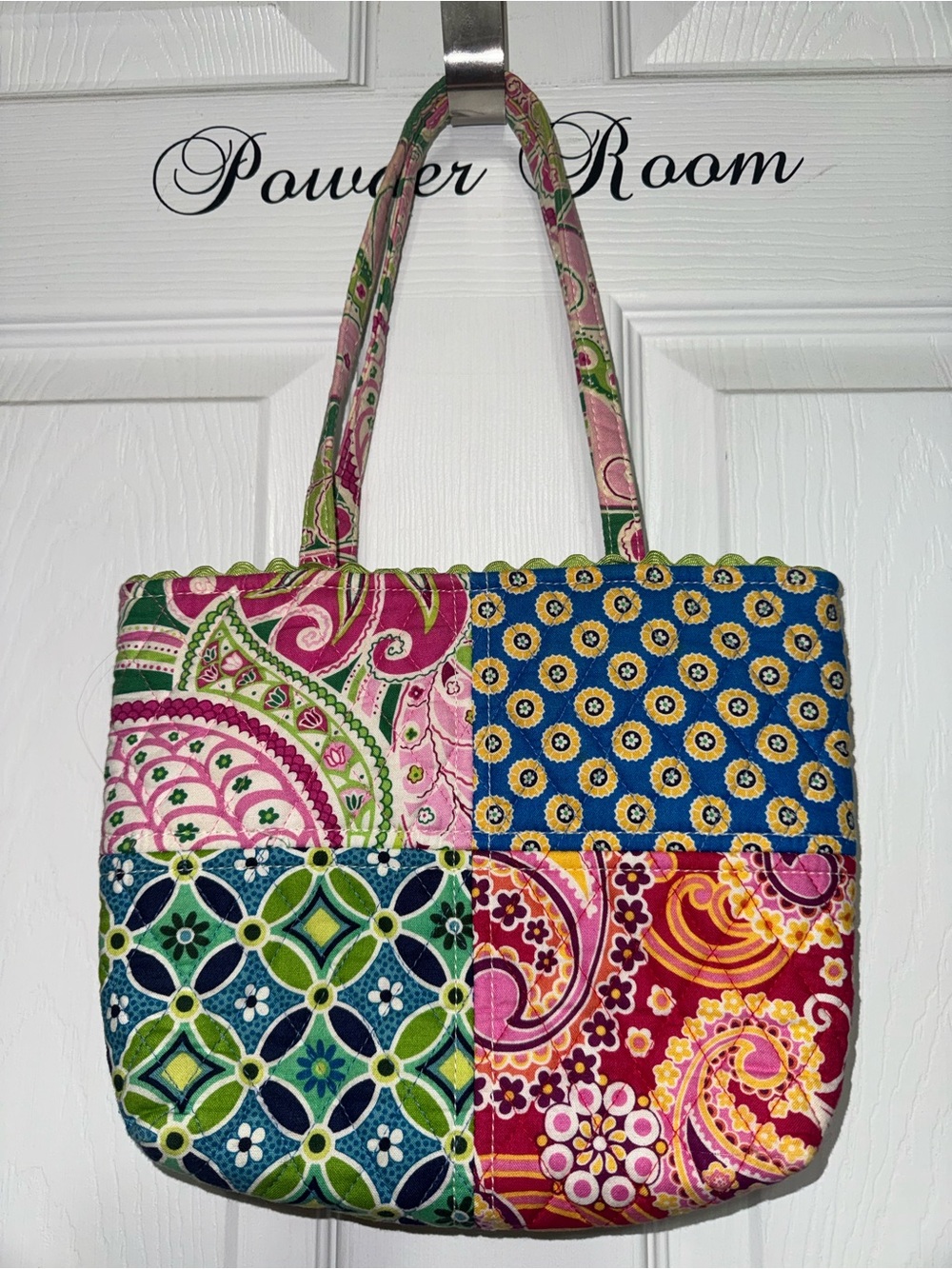 Vera Bradley Lil Patchwork Tote Quilted Bag